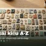 Chữ cái kiểu A-Z: bảng kí tự chữ cái đẹp chép một chạm trên Fontdep