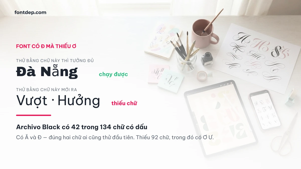 Font Đẹp Đủ Dấu Tiếng Việt: Đếm 184 Font + Chuỗi Thử 2026